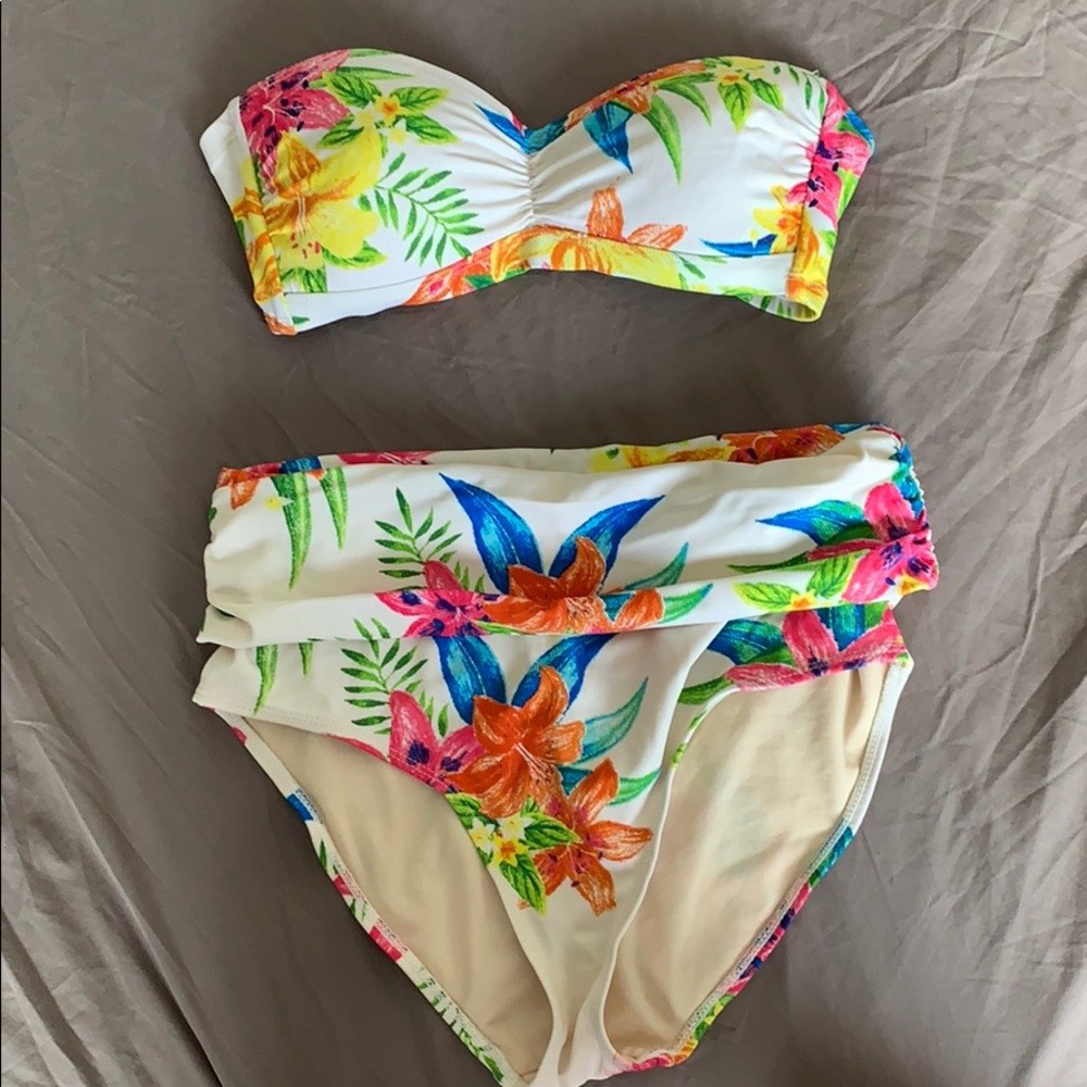 Tropical floral bikini